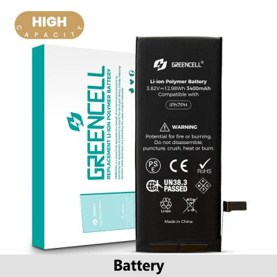 Greencell (High Capacity 3400mAh) iPhone 7 Plus Replacement Battery with Adhesive Strips Greencell (High Capacity 3400mAh) iPhone 7 Plus Replacement Battery with Adhesive Strips